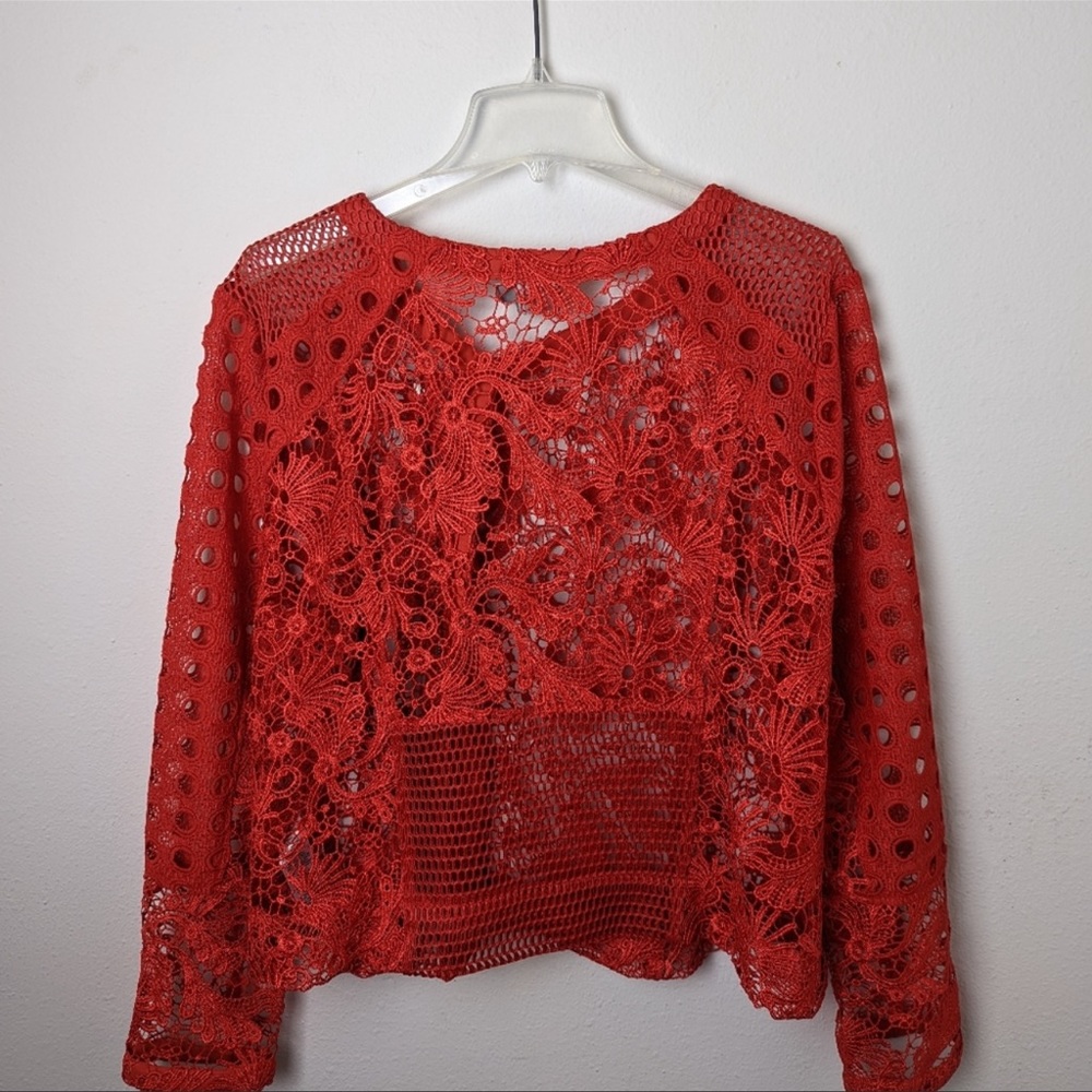 ASOS CURVE Mixed Lace Panel Jacket - Picture 11 of 14